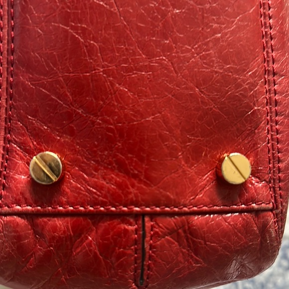 Michael Kors Red Leather Women's Bag - Picture 4 of 7